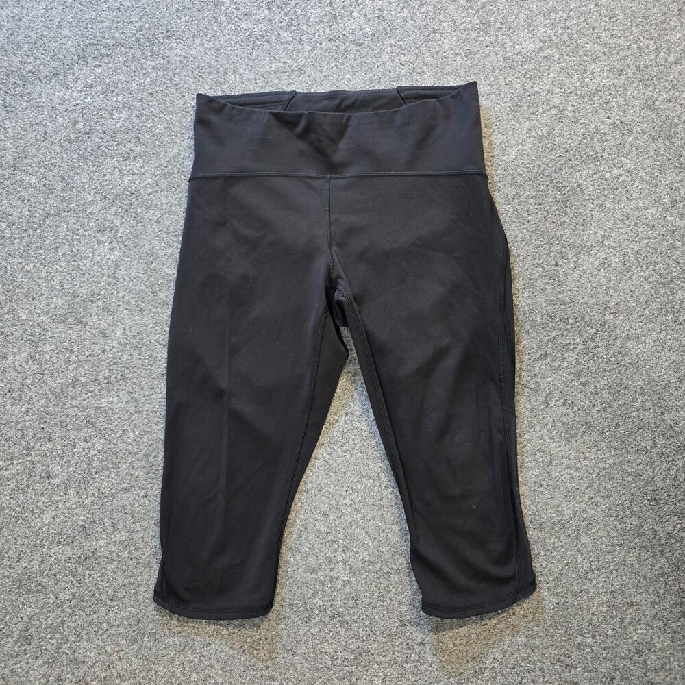 Lululemon Pants Womens Size 12 Black Train Time Cropped Stretch Athletic Workout